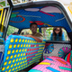 Shweta Malhotra’s playful design called “Chowpatty” was inspired by the lively beaches of Bombay where she grew up. “I actually haven’t visited Chowpatty in a while, so I don’t know if it is as colourful as I remember it as a kid. This theme is more about nostalgia for me,” she said.